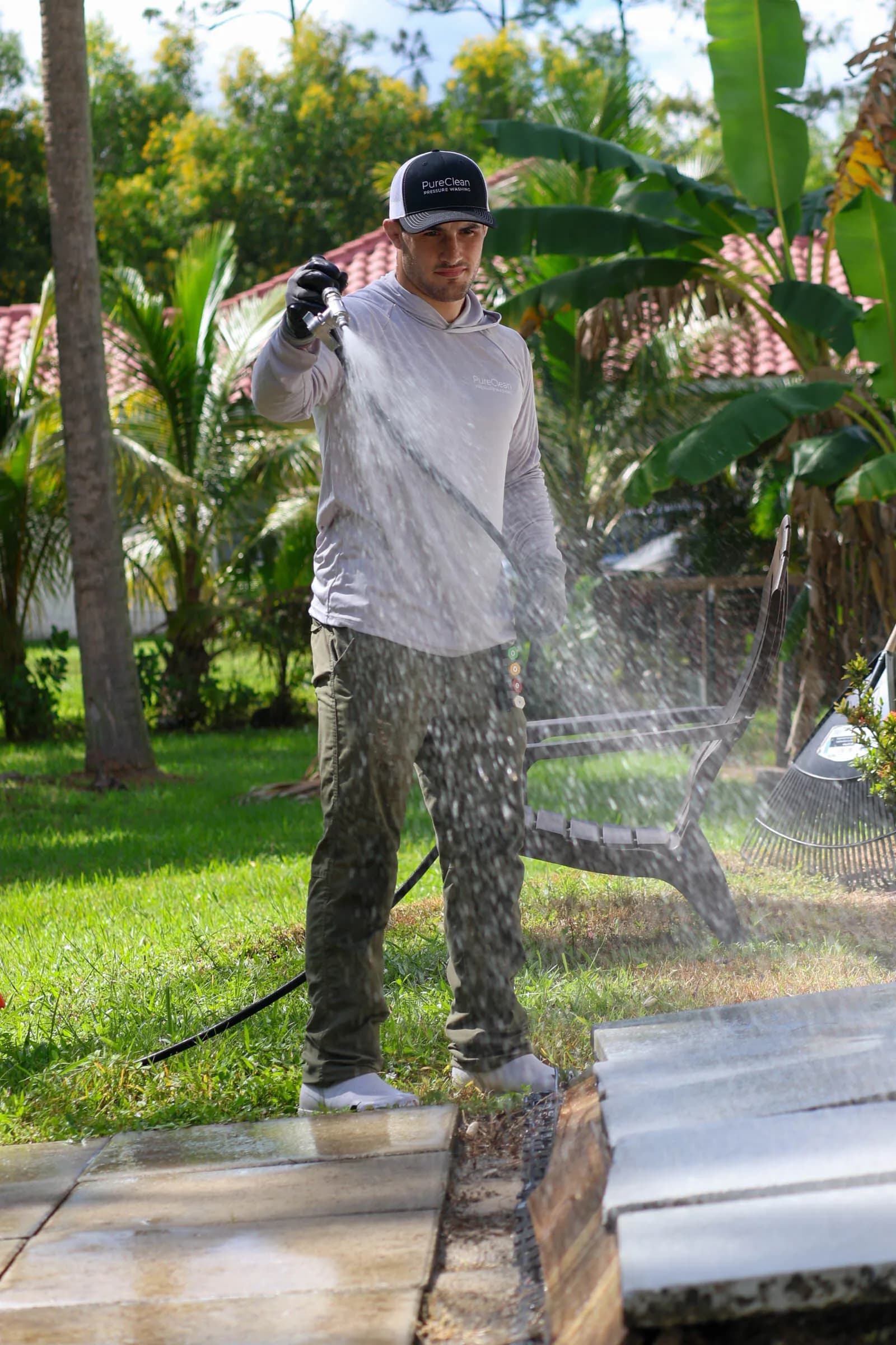 Michael soft washing patio furniture